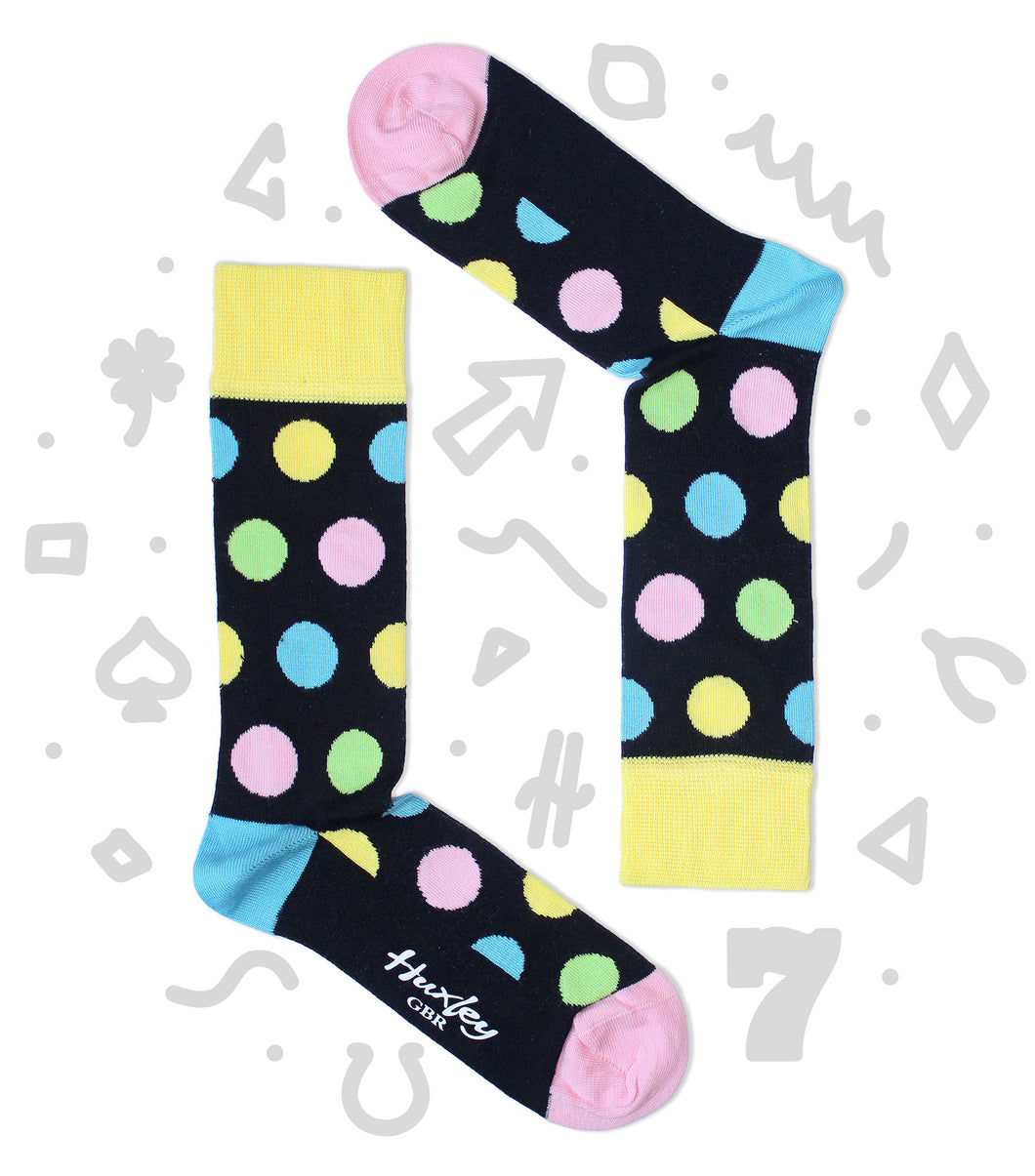 Colourful Polka Dot Bamboo Socks